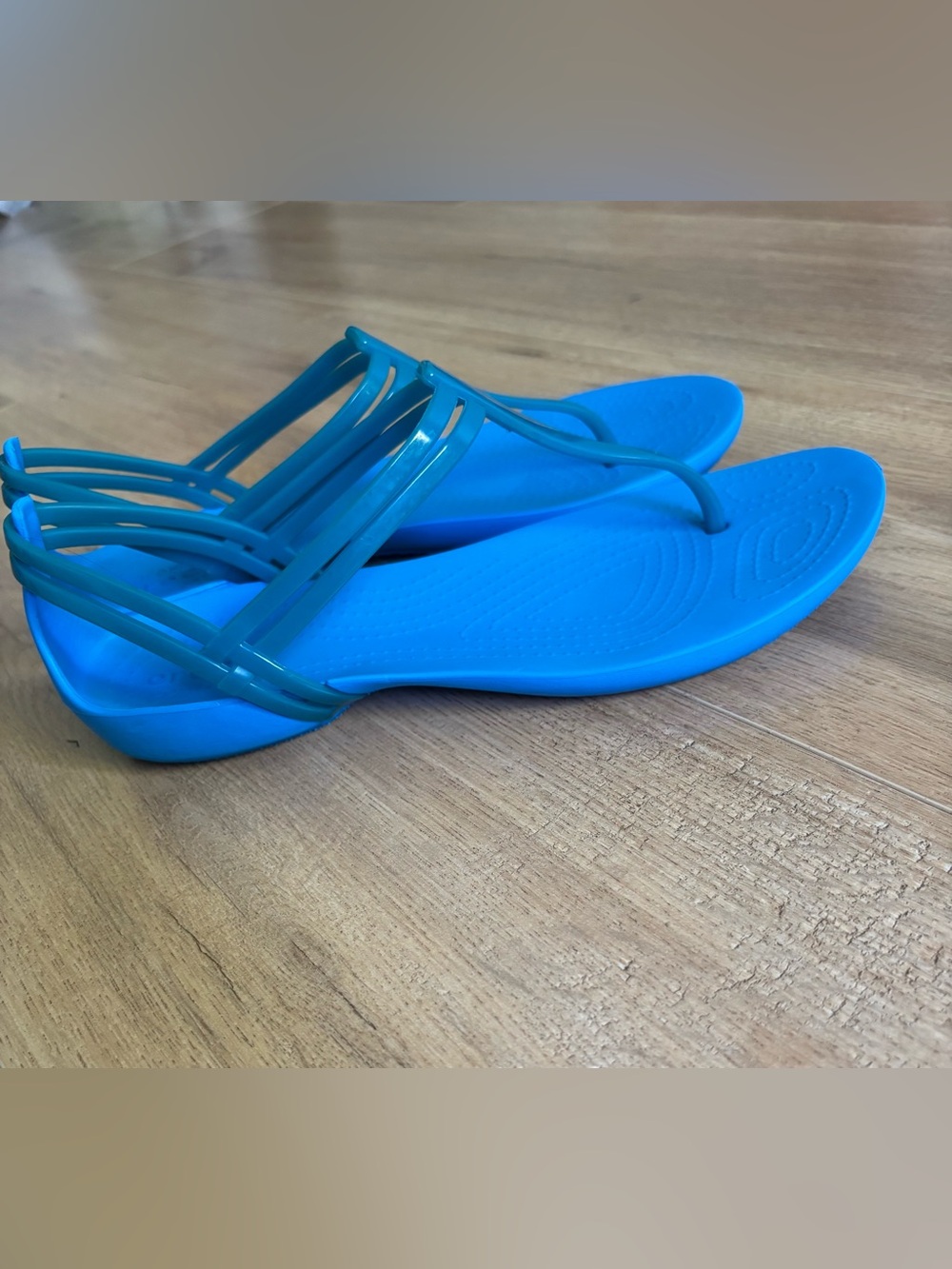 Crocs Kadee II Flip Flop Sandals Blue/Green Iconic Comfort Women’s Size W8